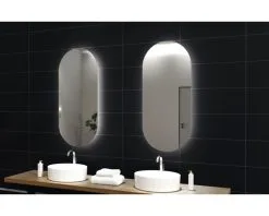 SANOX LED Lichtspiegel Oval 40x100 Cm