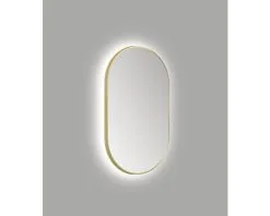 DSK LED Lichtspiegel Bronze Oval 60x100 Cm