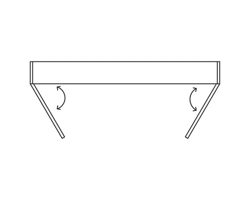 DIFFERNZ Spiegelkast Legs 90 Cm Groen - Afbeelding 3