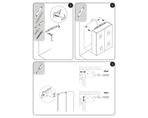 DIFFERNZ Spiegelkast Legs 90 Cm Groen - Afbeelding 5