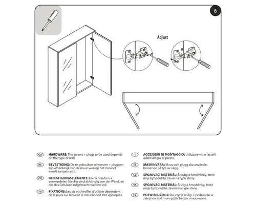 DIFFERNZ Spiegelkast Legs 90 Cm Groen - Afbeelding 6