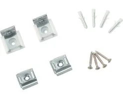 Kristall-Form Spiegelklemmen Niro Gepolijst Set 4 Stuks