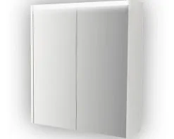 Baden Haus Spiegelkast Met LED Verlichting 60 Cm Wit Hoogglans