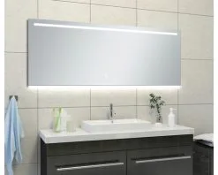 LED Lichtspiegel Dimbaar Amber 160x60 Cm Anti-condens