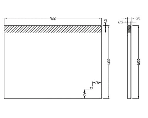 LED Lichtspiegel Dimbaar Vienas 80x60 Cm Anti-condens - Afbeelding 3