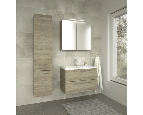 Spiegelkast 70 Cm Grijs Eiken - Afbeelding 2