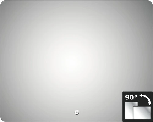 DSK LED Lichtspiegel Silver Moon 100x80 Cm